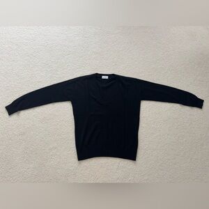 Raey Black Cashmere Classic V-neck sweater - size Small